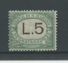 SAN MARINO 1924 TASSE RARA L.5