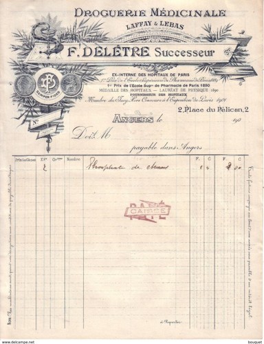 Angers facture laffay - angers, &