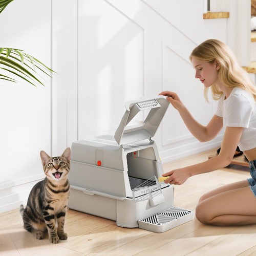 Lettiera per gatti chiusa - lettiera,