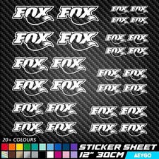 28x FOX RACING vinile