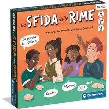 Clementoni - 16664 La Sfida delle Rime, Gioco da Tavolo Creativo con Carte e Tab