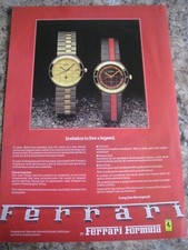 FERRARI FORMULA WATCH ADVERT