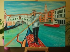 Quadro moderno "il gondoliere"
