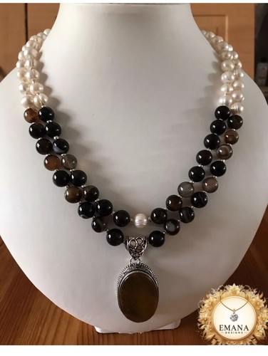 Collana fili coltivati perle - 2,