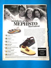 RITAGLIO DI GIORNALE CLIPPING PUBBLICITA' MEPHISTO SCARPE DA COLLEZIONE - (96)