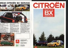 CITROEN BX  break service HEULIEZ  1986  prospectus  Francais  Deutsch  Italiano