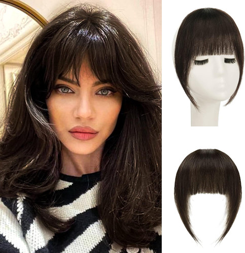 Frangia clip capelli veri - clip,