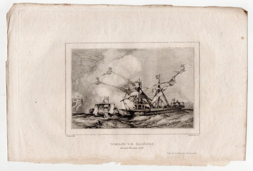 Antica incisione battaglia