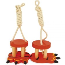 Trampoli in legno per bambini