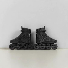GK-002 1/12 scarpe da pattinaggio a rotelle nere femminili modello F 6" action figure corpo bambola