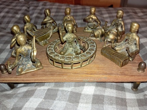 Scultura musicisti ottone - scultura,
