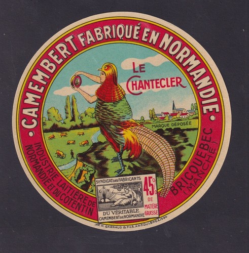 Ancienne étiquette fromage - étiquette,