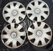 4 PLATTO COPRICERCHI RUOTA CITROEN C3,C4, C5, JUMPY, BERLINGO, 16 POLLICI