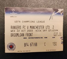 Biglietto partita Rangers V