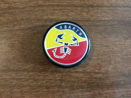 Coprimozzo abarth giallo rosso - coprimozzo,