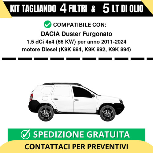 Tagliando per dacia - tagliando, duster