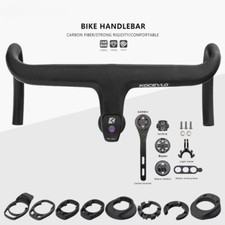 Stelo manubrio integrato in fibra di carbonio completo bici da strada 28,6 mm con distanziali