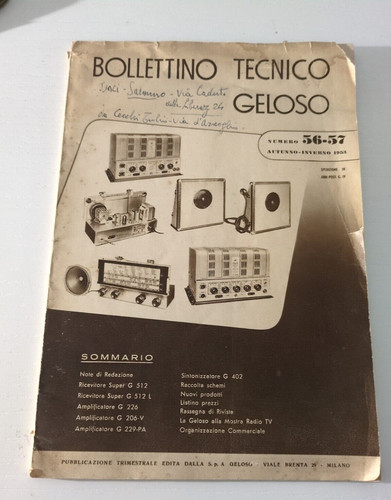 Radiotecnica geloso - radiotecnica,
