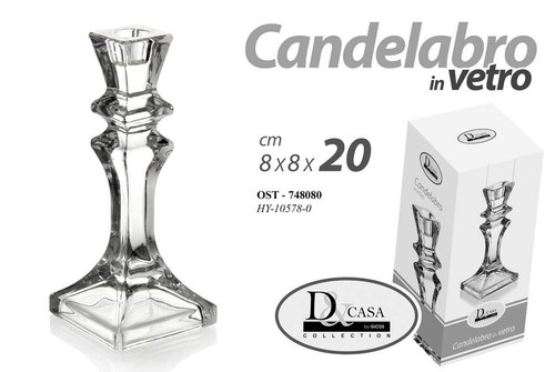 Candelabro vetro candeliere - candelabro,