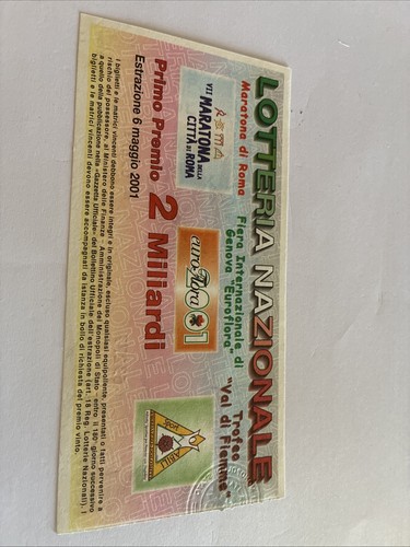 Biglietto lotteria nazionale - biglietto,