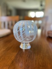 Vaso bocciolo vetro firmato