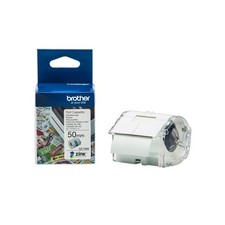 ORIGINAL Brother Etichette Bianco / Trasparente CZ-1005 50 mm Rotolo di etichett