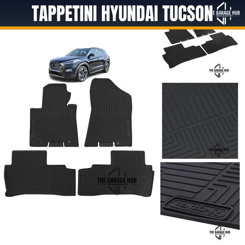 Tappetini gomma neri - gomma, premium