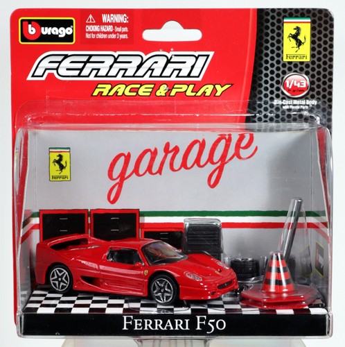 Set garage burago ferrari f50 - burago,