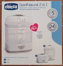 Chicco SterilNatural 2in1 Sterilizzatore a Vapore Modulare - Bianco