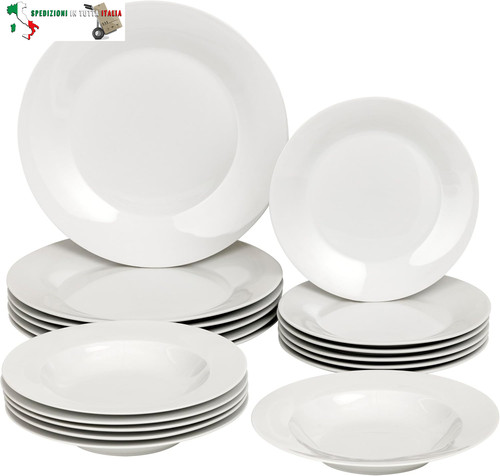 Servizio piatti 18 pezzi - servizio, da