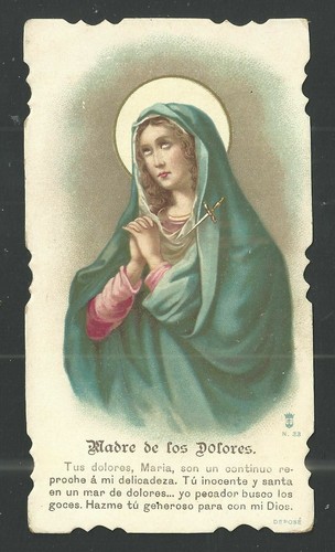 Santino antico virgin - of,