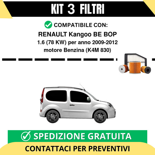 Kit filtri tagliando per - kit, 3