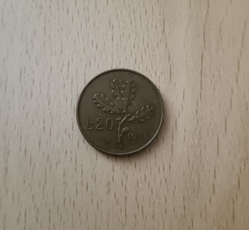 Moneta venti lire - da,