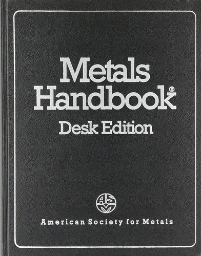 Metals handbook desk - handbook:,