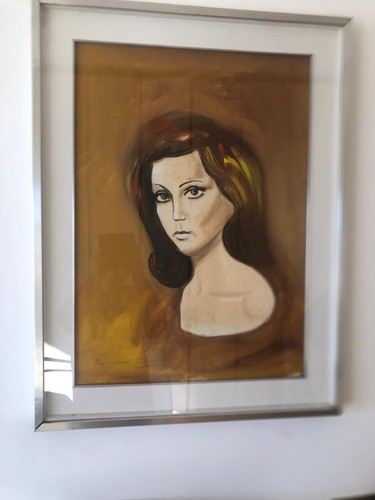 Quadro olio tela romano - di,