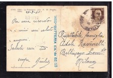 Timbro Posta Militare 550 EGEO 20-8-1943 Isola COO Podesteria C.a. 88/55 WZ1088
