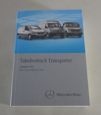 Libro Tabelle Mercedes Benz Vito , Viano, Sprinter, Vario Uscita 2011