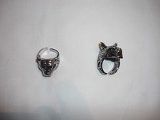 COPPIA DI ANELLI IN ACCIAIO NUOVI PER UOMO