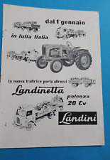 PUBBLICITA'  1957 TRATTRICE TRATTORE LANDINI LANDINETTA 20 CV CAMION ADVERT