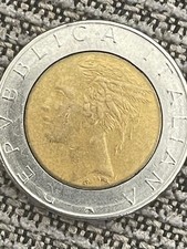 Moneta 500 Lire Anno 1987