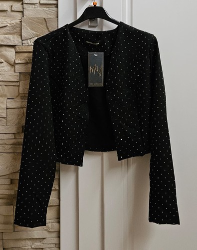 Blazer corto con paillettes - blazer,