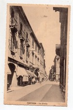 TORTONA - Via Emilia - Negozi - Animazione - Cartolina Viaggiata - Anno 1944