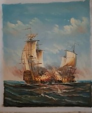 dipinto su tela CANVAS 100% COTONE 50X60 CM PAESAGGI  fiori  FRUTTA VELIERI ECC.