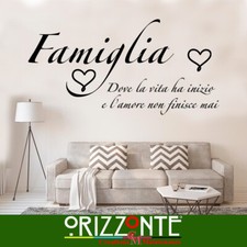 Adesivo murale con frase frasi