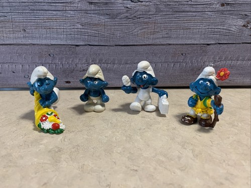 Puffi assortiti vintage figure