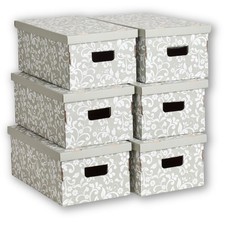 Set di 6 Scatole in Cartone
