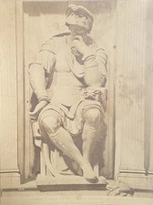 Foto album Il Pensieroso Michelangelo Lorenzo de' Medici XIX secolo