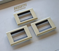 Bticino 4713BE 3PZ. placche Living Classic beige bianco panna