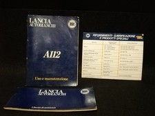 LANCIA AUTOBIANCHI 112 USO E MANUTENZIONI+LIBRETTO DI ASSISTENZA  E OLIO MOTORE