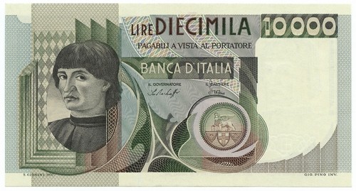 10000 lire ritratto uomo a - 10000,